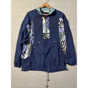 Vintage Nike Zip Up Windbreaker Abstract Geometric Jacket Men's SZ M 10-12